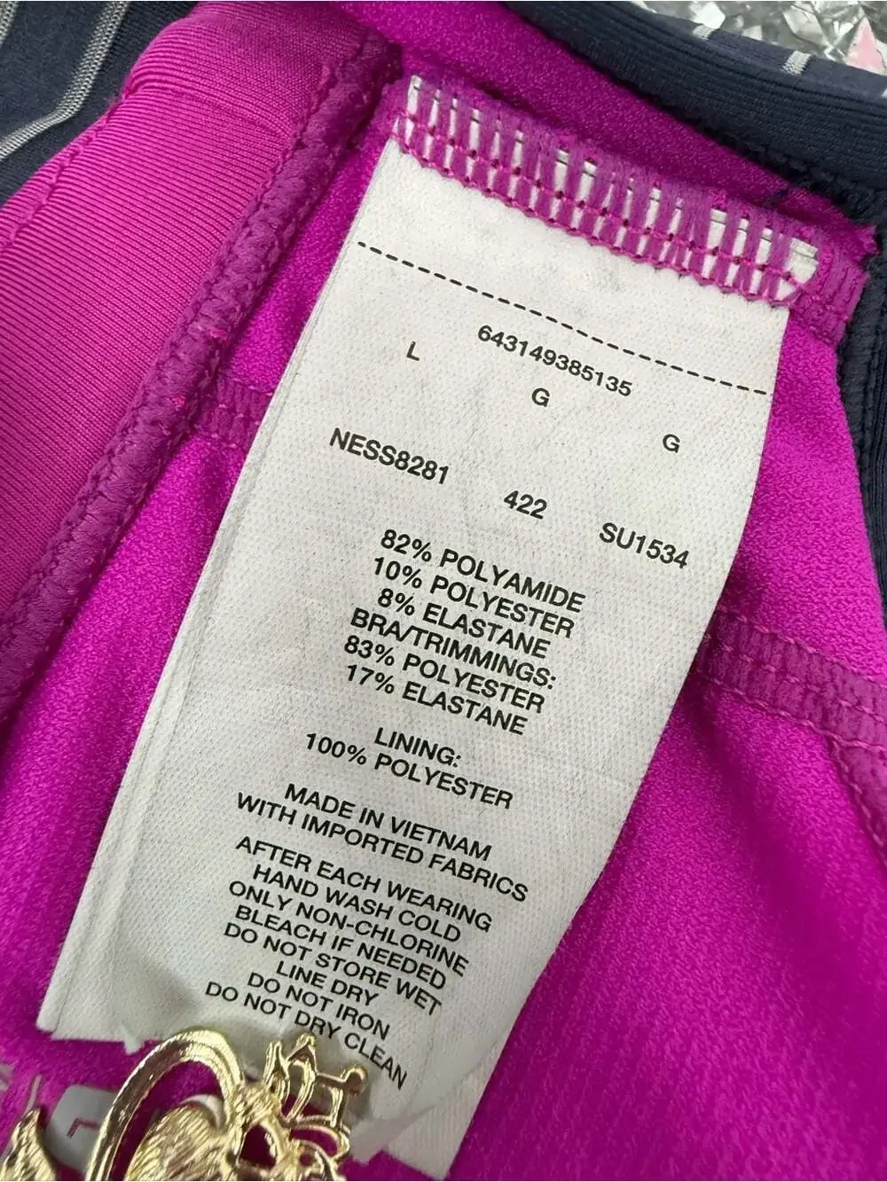 Nike tank top Navy Striped & Pink Racerback Sleep Tank